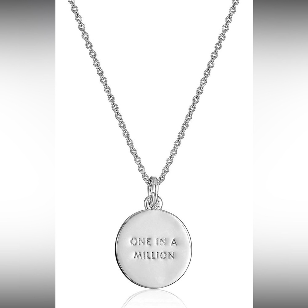 Kate Spade New York Initial Pendant Necklace J Silver - Picture 2 of 3